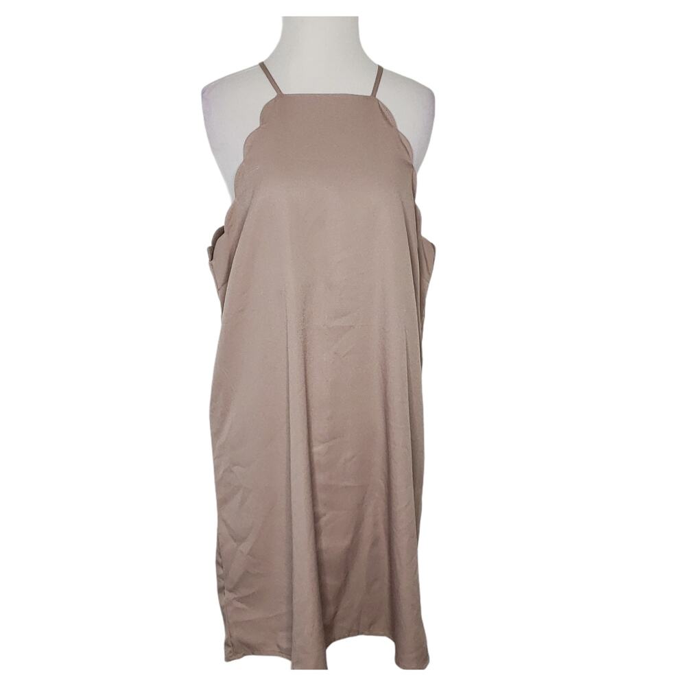 Lulus Endlessly Endearing Scalloped Trim Sheath D… - image 2